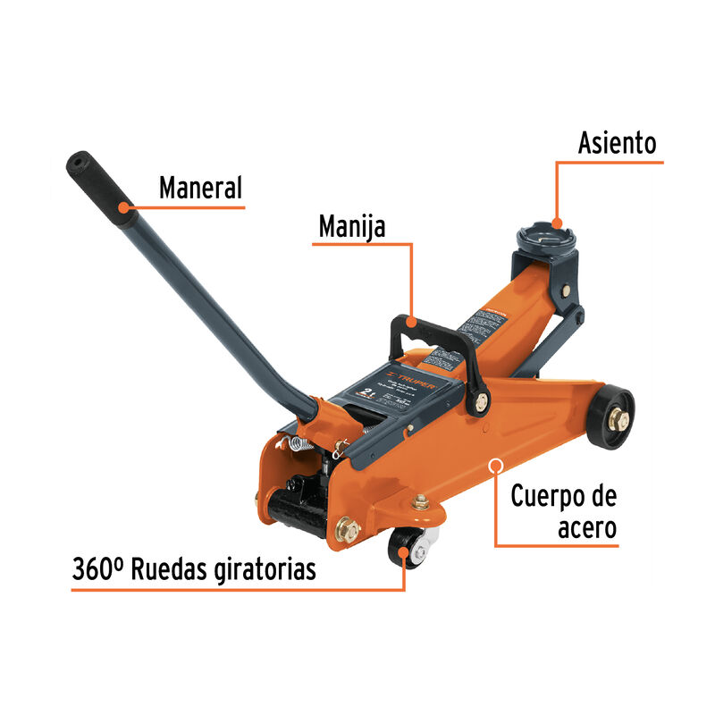 Gato hidr&aacute;ulico de pat&iacute;n 2t, 50 movimientos, ma... image number null