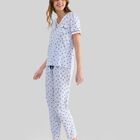 Pijama Largo con Anclas Marino