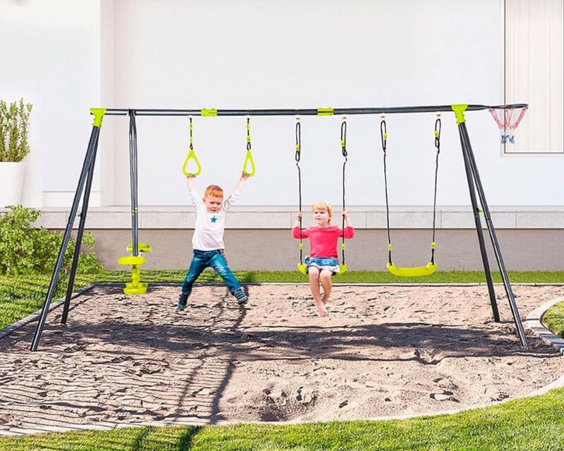 Columpio De 3 Plazas para Niños, Capacidad 150-... image number null