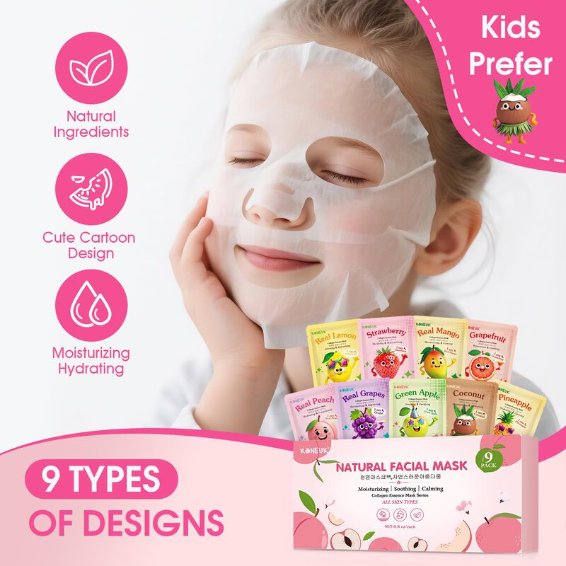 Mascarillas Faciales Koneuk Pack de 9 Frutas pa... image number null