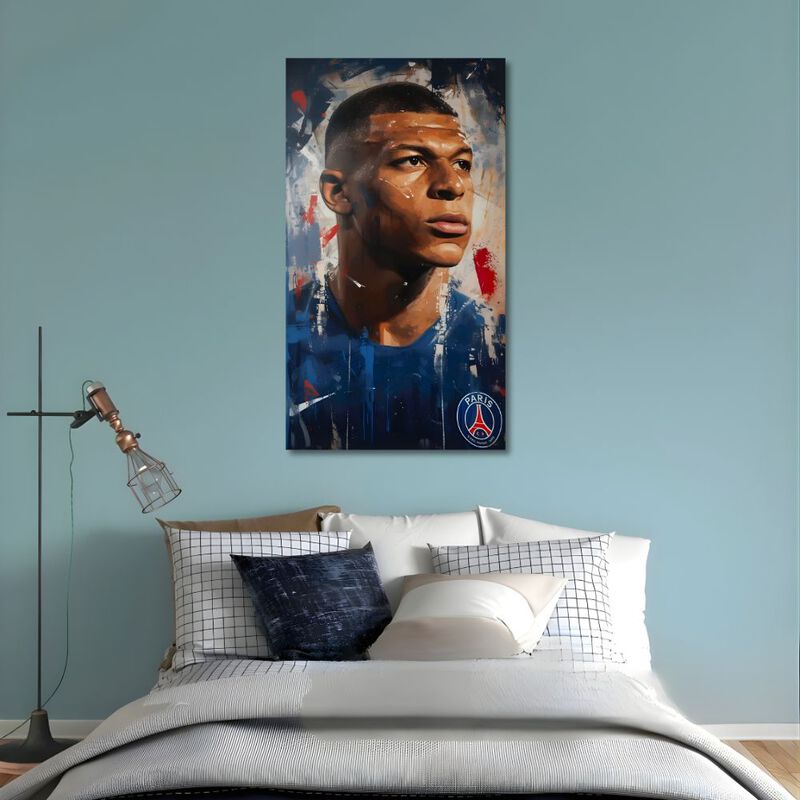 Cuadro Decorativo F&uacute;tbol 60x80cm Mbapp&eacute; image number null