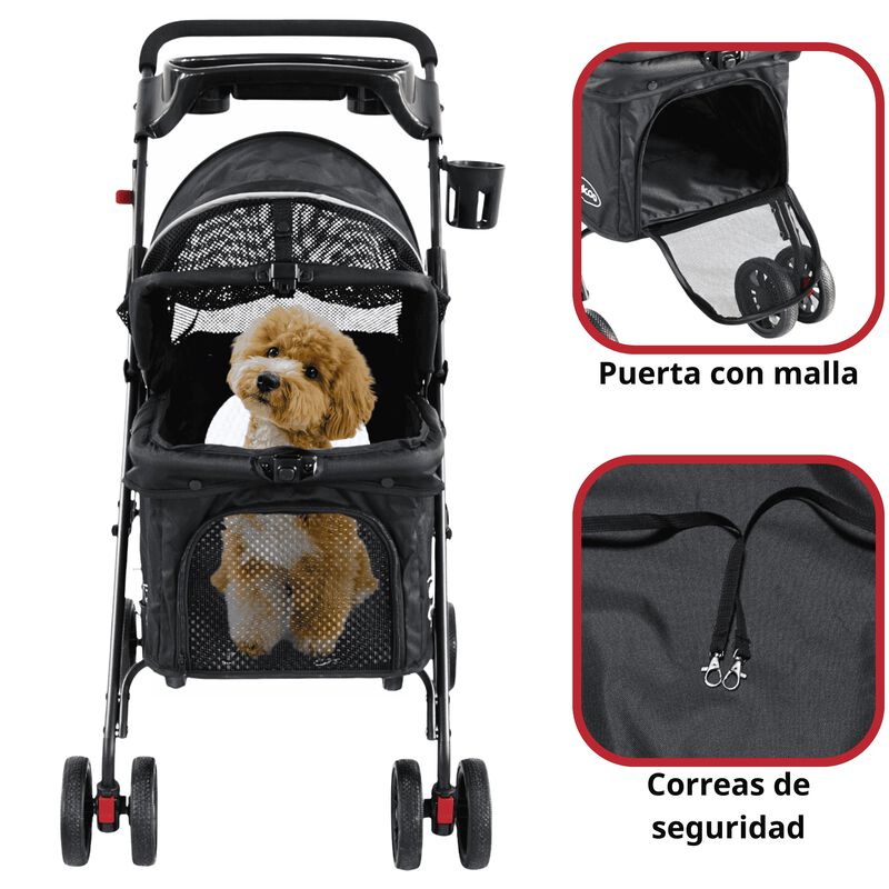 Carriola para Mascotas Cochecito para Perros y ... image number null