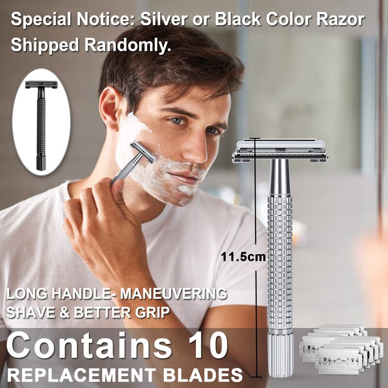 Kit De Afeitado Leponix Safety Razor Con Crema ... image number null