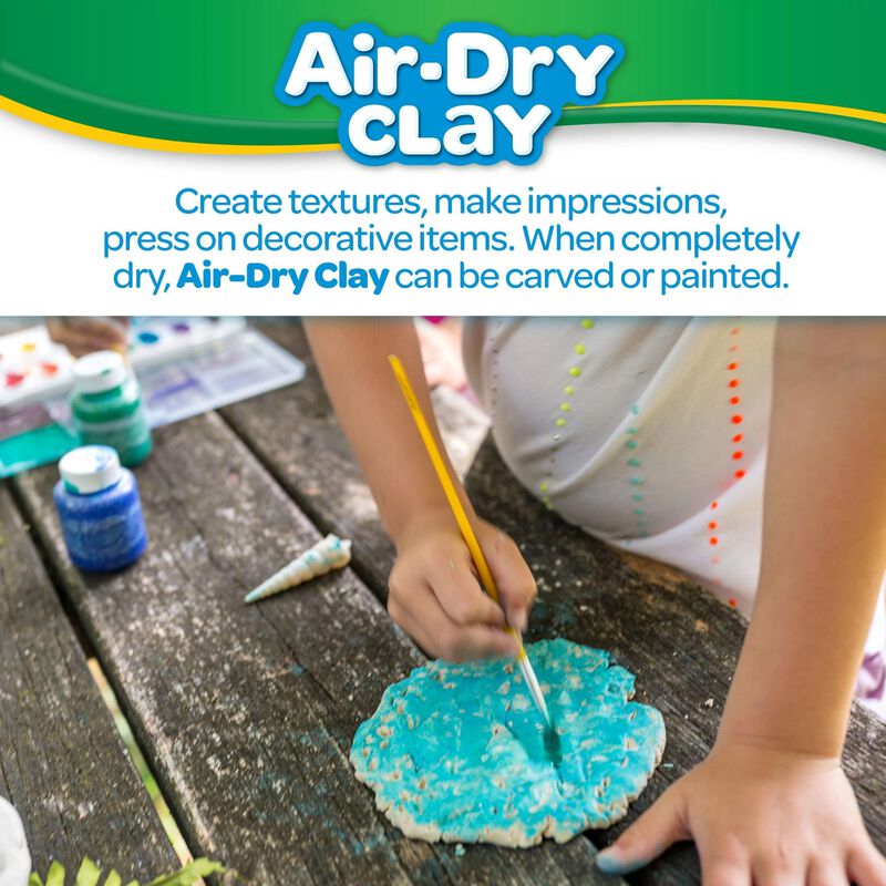 Clay De Modelar Crayola Air Dry Clay, Cubo De 2... image number null