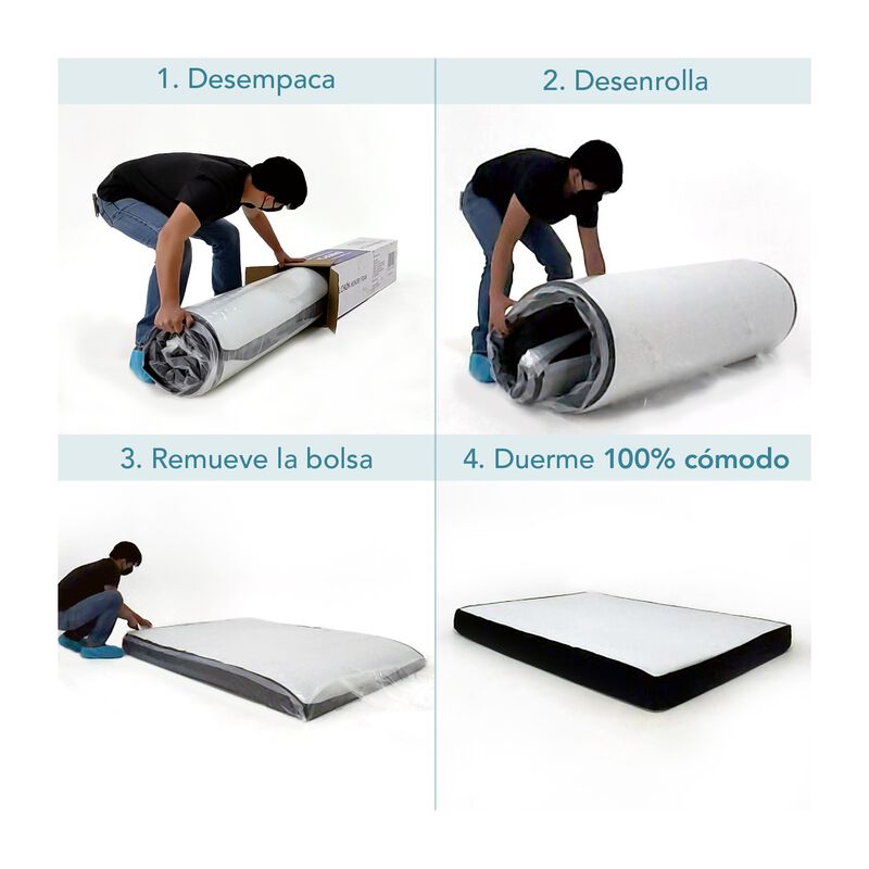 Colchón Matrimonial Memory Foam Ortopédico 3 Ca... image number null