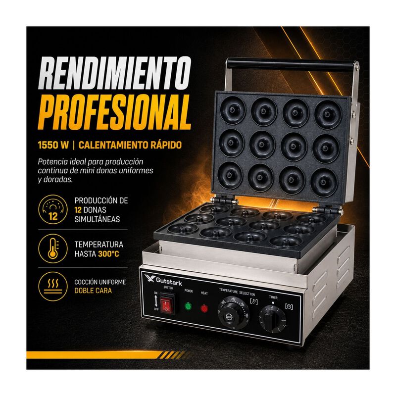 Maquina Donas 12p Industrial Comercial Temperat... image number null