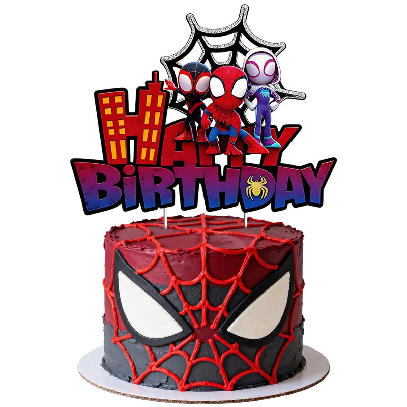 Adorno Para Pastel Joojus Spider Movie Para Fie... image number null