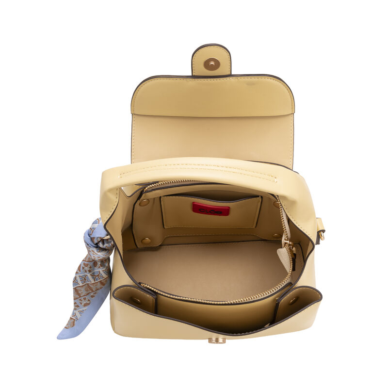 Bolsa Briefcase Chica Con Mascada Color Amarill... image number null