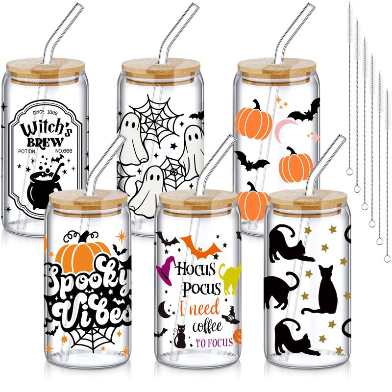 Vasos Silifine 6 Uds 473 ml Con Tapas Y Pajilla... image number null