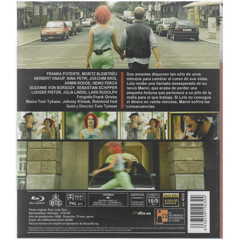 Corre, Lola Corre Bd-r 1998 Lola Rennt (run, Lo... image number null