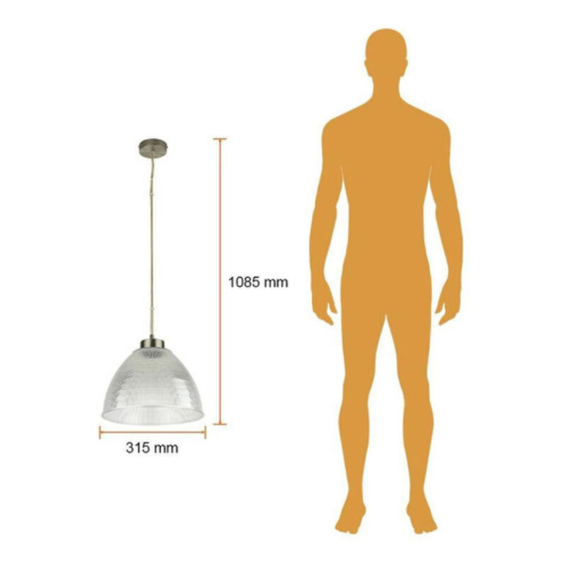 L&aacute;mpara Colgante Aluminio Satinado 26w Ctl-8070... image number null