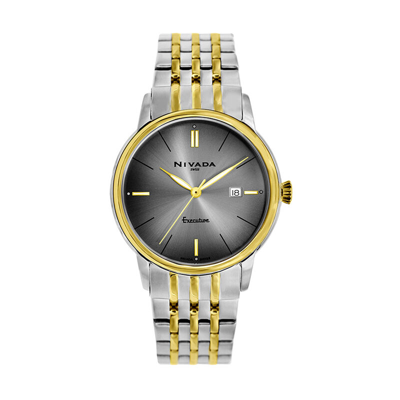 Reloj Nivada Executive Dama Bicolor Carat. Plat... image number null