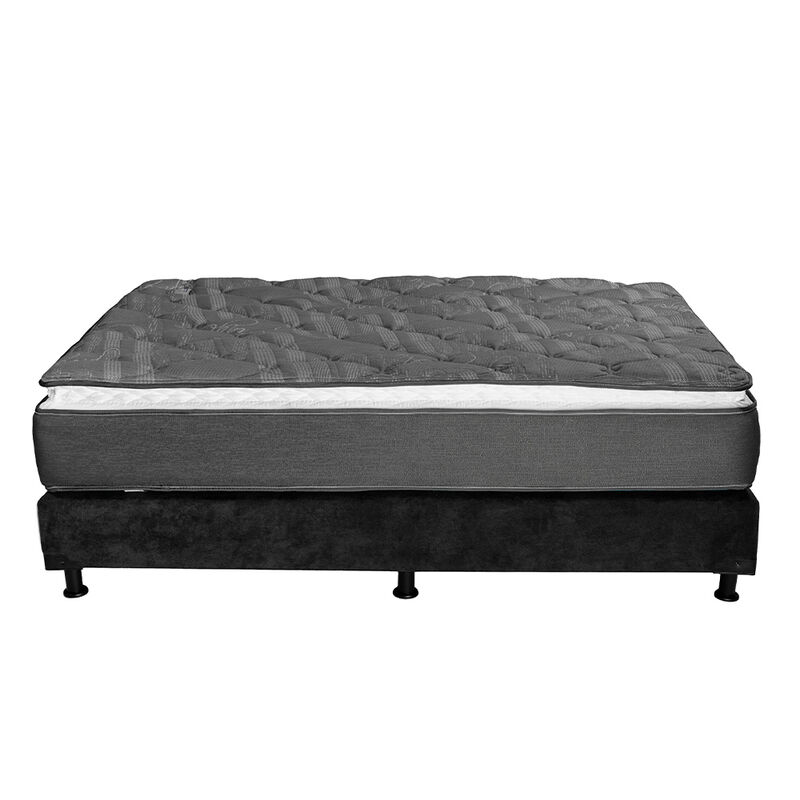 Colch&oacute;n King Size Aries + Box + 2 Almohadas De ... image number null