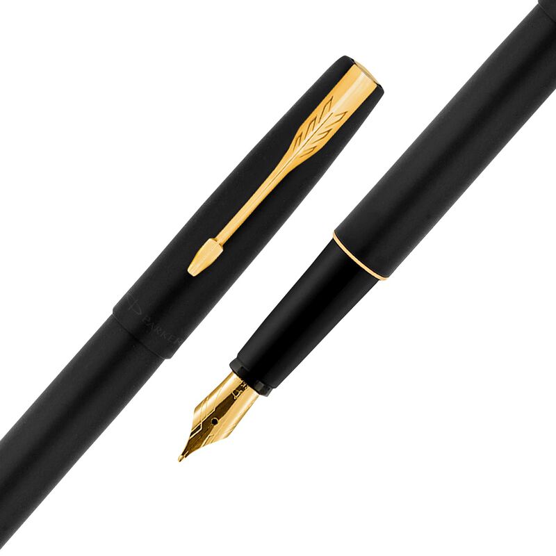 Pluma Estilogr&aacute;fica Parker Frontier Negro Mate ... image number null