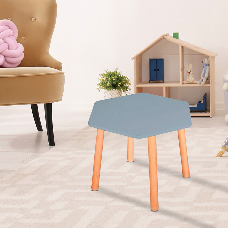 Mesa Moderna de Madera para Ni&ntilde;os-Azul image number null