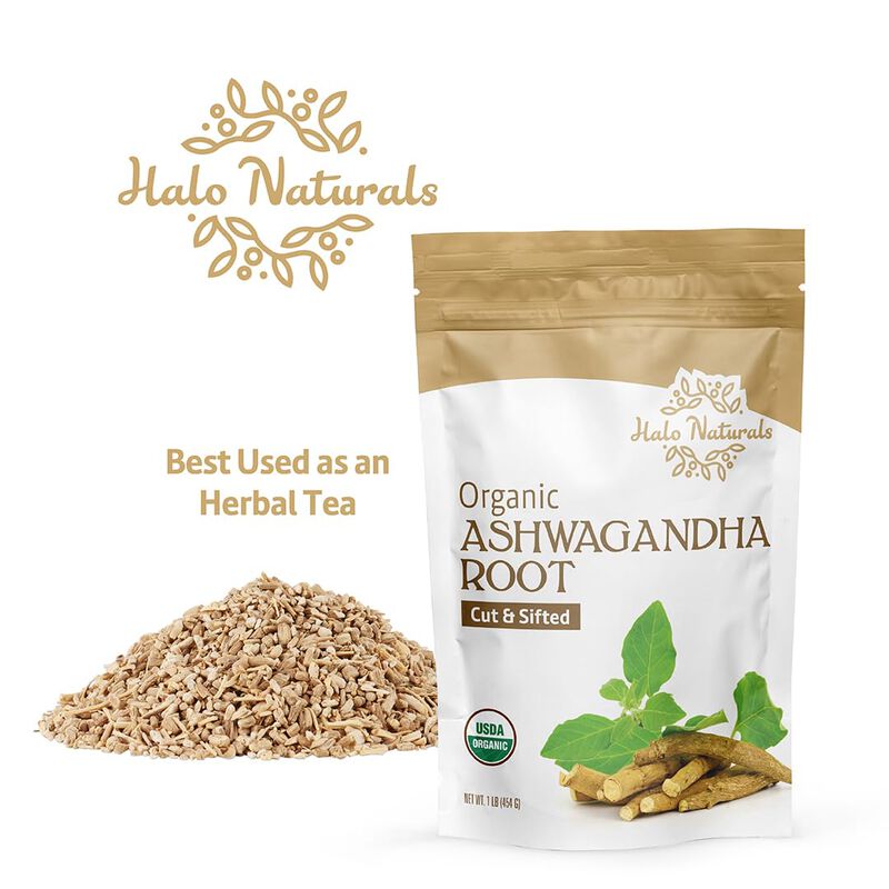 Ashwagandha Halo Naturals 454 G Org&aacute;nico Usda image number null