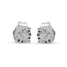 Broqueles Oro Blanco 10k 20 Pts Diamante | Joyer&iacute;as Bizzarro