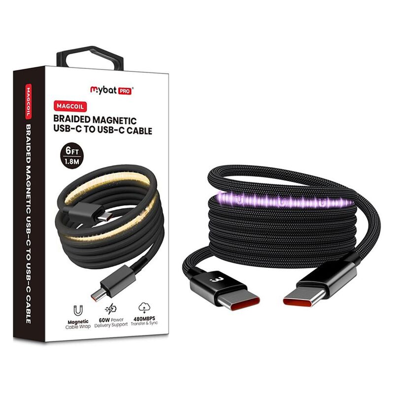 Cable Datos Mybat Rebobinado Magn&eacute;tico Usb-c A ... image number null