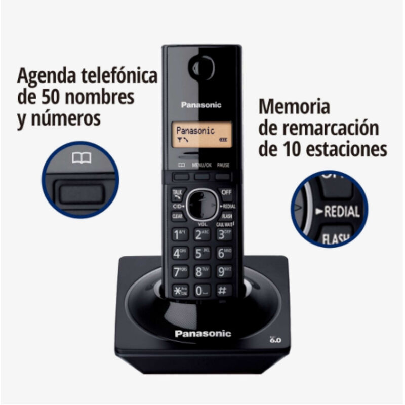 Teléfono Inalámbrico Panasonic KX-TG1711 Digita... image number null