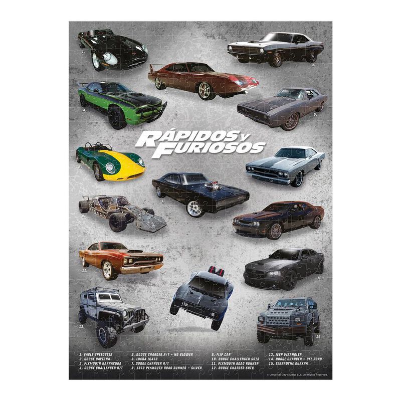 Rompecabezas Rápidos y Furiosos 500 piezas cole... image number null