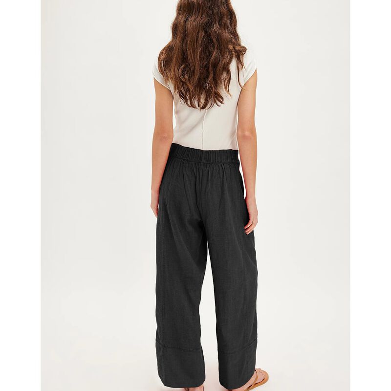 Pantalones Seeluna de Algod&oacute;n y Lino Palazzo image number null