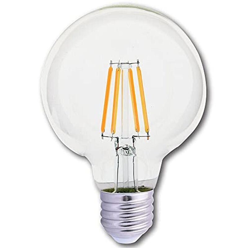 Bombilla De Cristal Transparente, Blanco Suave,... image number null