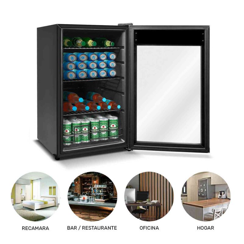Frigobar 2.4pies Refigerador Digital Tactil Luz... image number null
