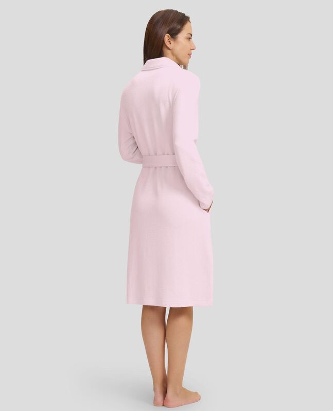 Bata de Botones de Punto Circular Rosa image number null