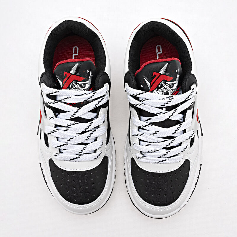 Clasben Tenis urbano para ni&ntilde;o blanco negro image number null