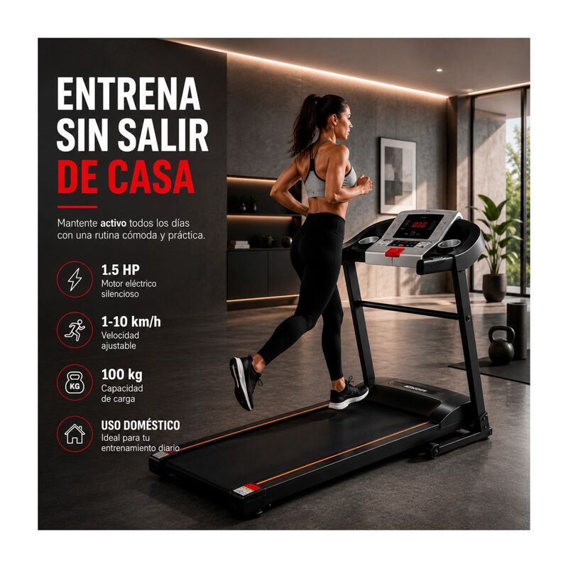 Caminadora El&eacute;ctrica Walk Hp 1.5 Gym Centurfit image number null