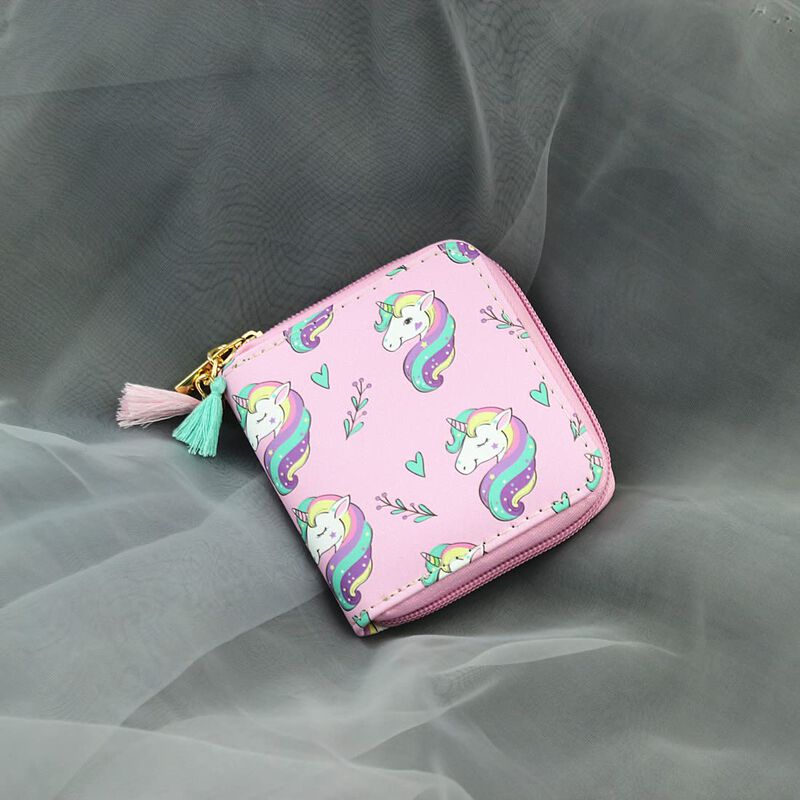 Billetera Corta Mayebridge Unicornio Rosa Y Ado... image number null