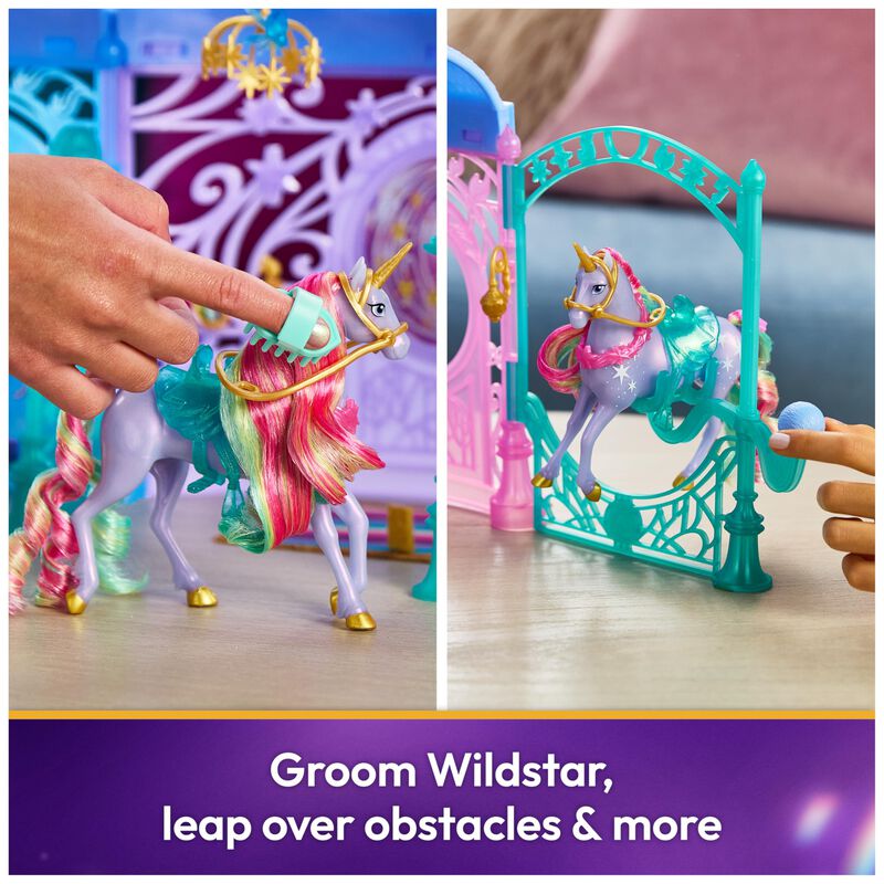 Fuente Y Establo Starglow De Playset Unicorn Ac... image number null