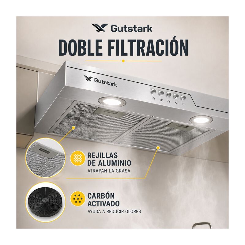 Campana Cocina Extractora Purificadora Acero 50... image number null
