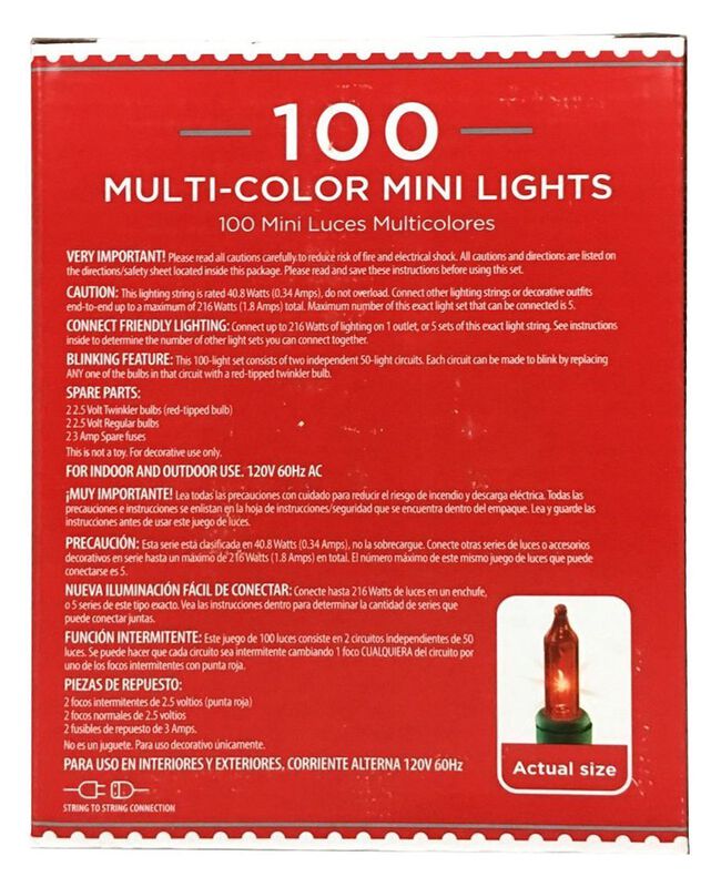 Guirnalda De Luces Holiday Time 7 m Multicolor ... image number null