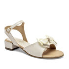 D'Monas sandalia piso para ni&ntilde;a beige cod 141201-D