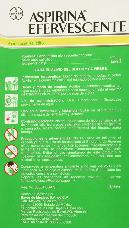 Aspirina Tabletas, Advanced, 60 image number null