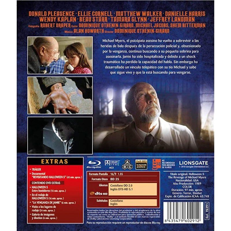 Halloween 5- La Venganza De Michael Myers [blu-... image number null