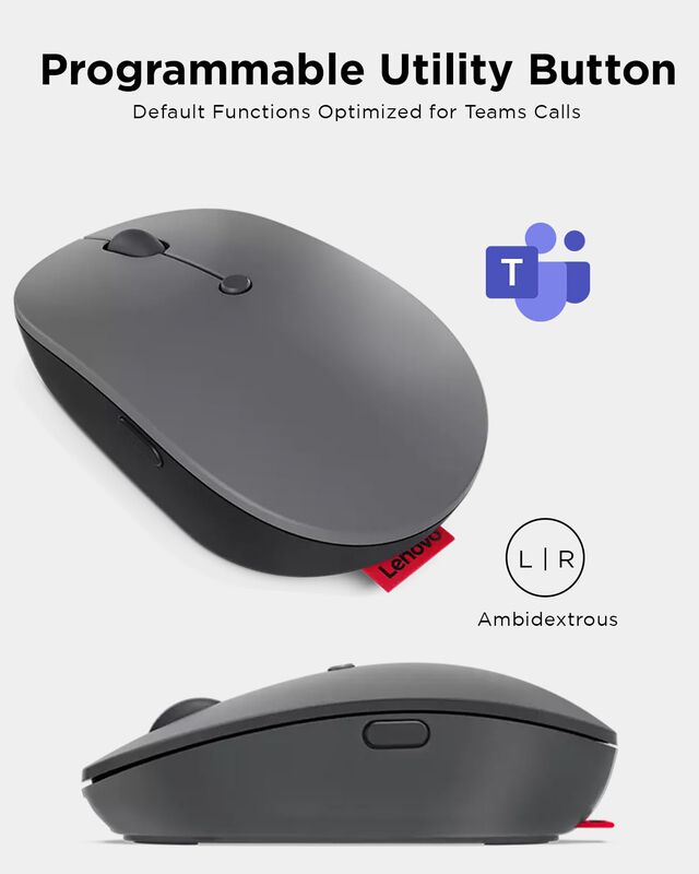 Rat&oacute;n Inal&aacute;mbrico Lenovo Go Usb-c Essential Gy5... image number null