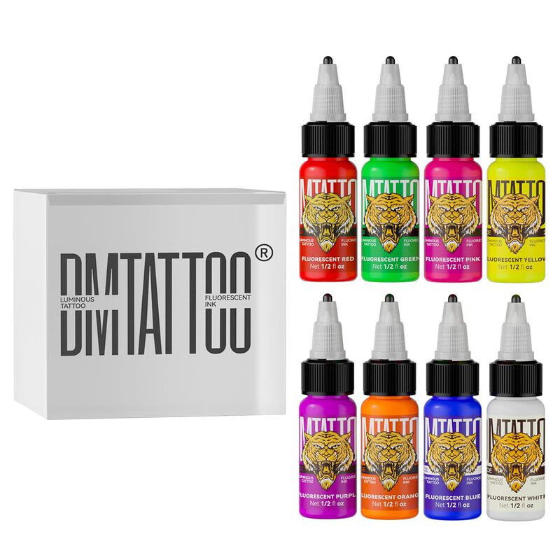 Set De Tintas Para Tatuaje Dmtattoo Fluorescent... image number null