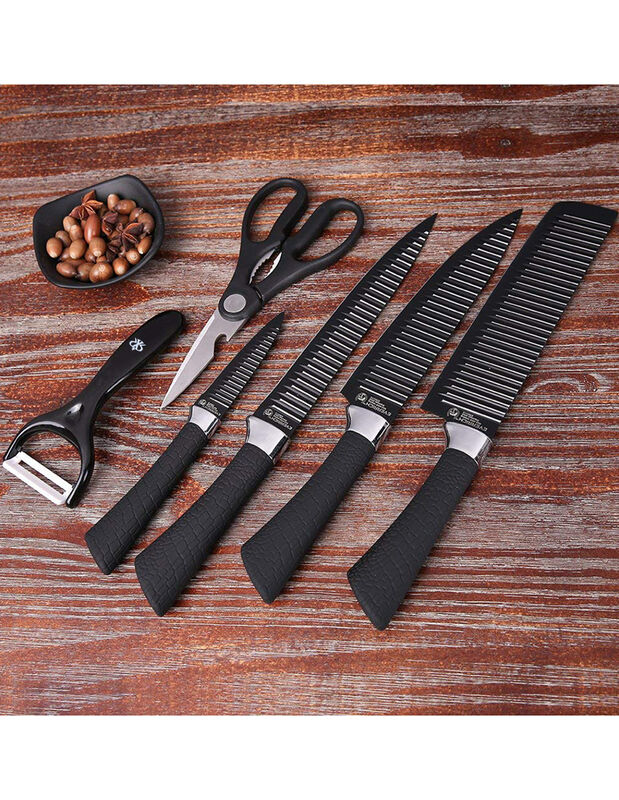 Set De Cuchillos Akumal 6 Piezas Negro image number null