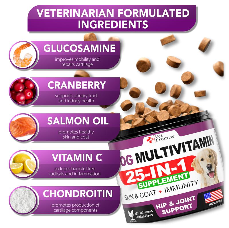 Multivitam&iacute;nico Para Perro Vet Promise 240 Comp... image number null