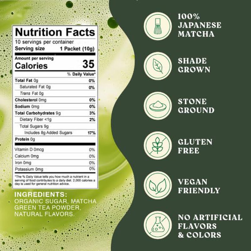 Matcha Harmony Proteins 10 Palitos De T&eacute; De Vai... image number null