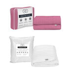 Protector de Colch&oacute;n Impermeable Queen Size Trinity + 1 juego de S&aacute;banas Trinity Palo de Rosa