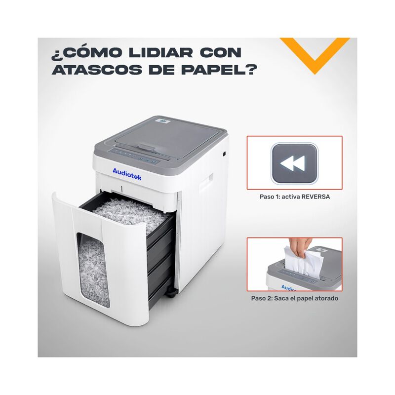 Trituradora De Papel Corte Cruzado 400 Hojas Se... image number null