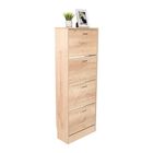 Zapatero Kaise Caf&eacute; Claro Y Blanco Virtual Muebles