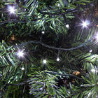 Serie tipo cerillo Luz LED Blanca 500 focos cable Verde 8 Funciones 2300cm