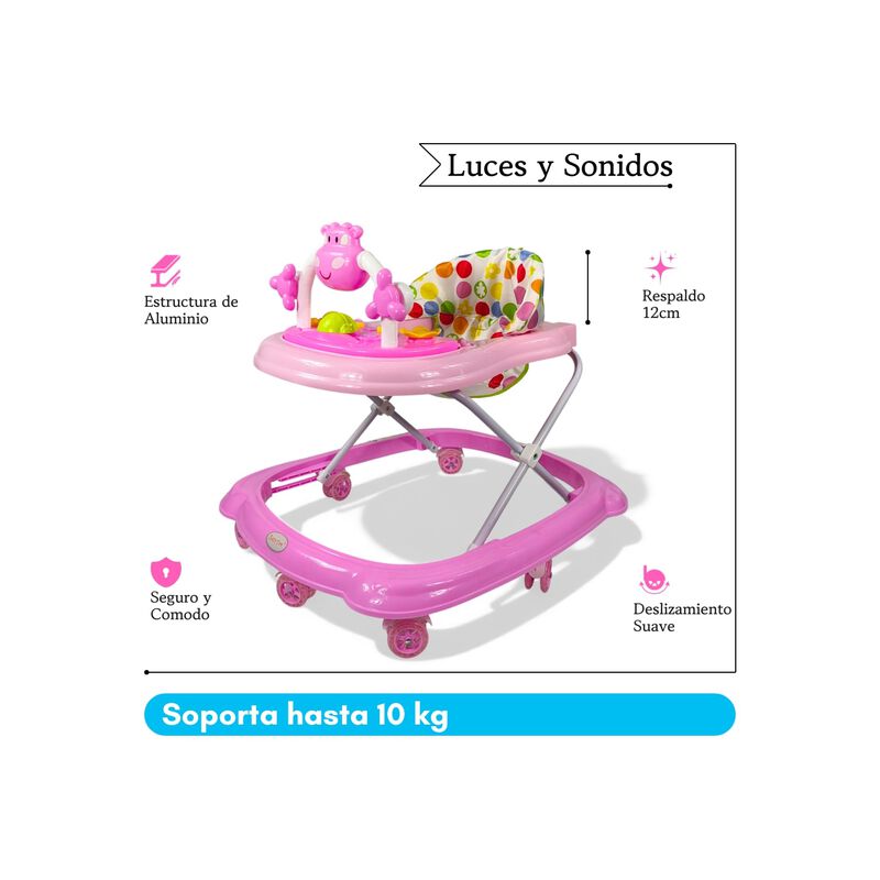 Andadera Plegable Con Asiento Acolchado Juguete... image number null