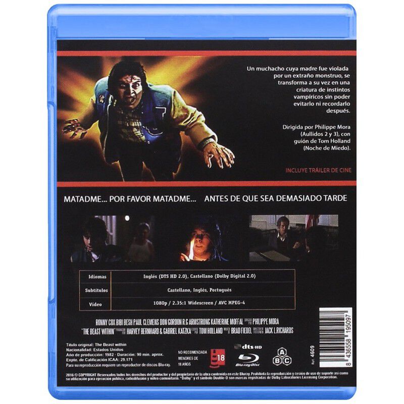 Con La Bestia Dentro Bd 1982 The Beast Within [... image number null
