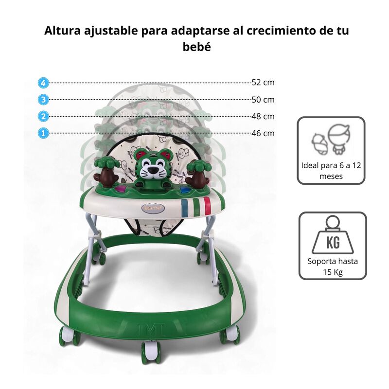 Andadera Ajustable Con Juguetero Musical Desmon... image number null