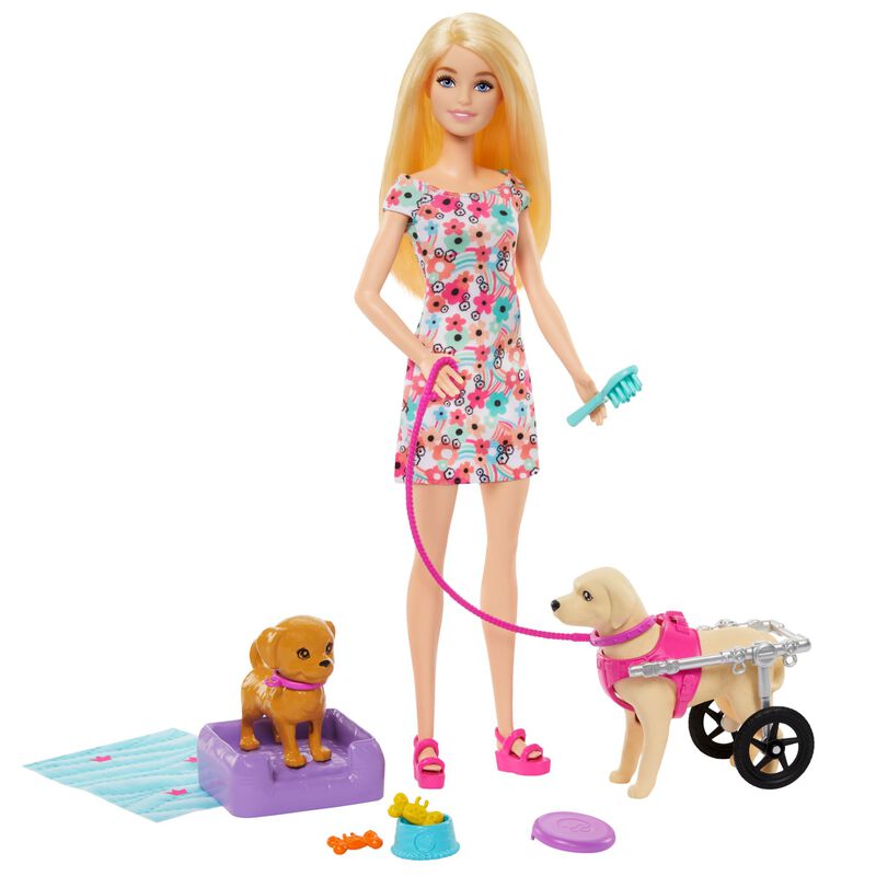 Mu&ntilde;eca Barbie De Juguete Con Cachorro De Juguet... image number null